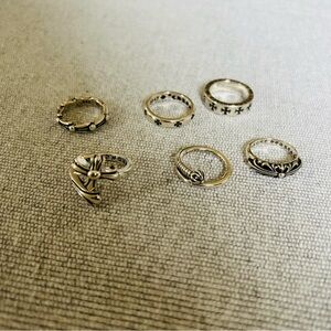 Vintage Silver Ring Set